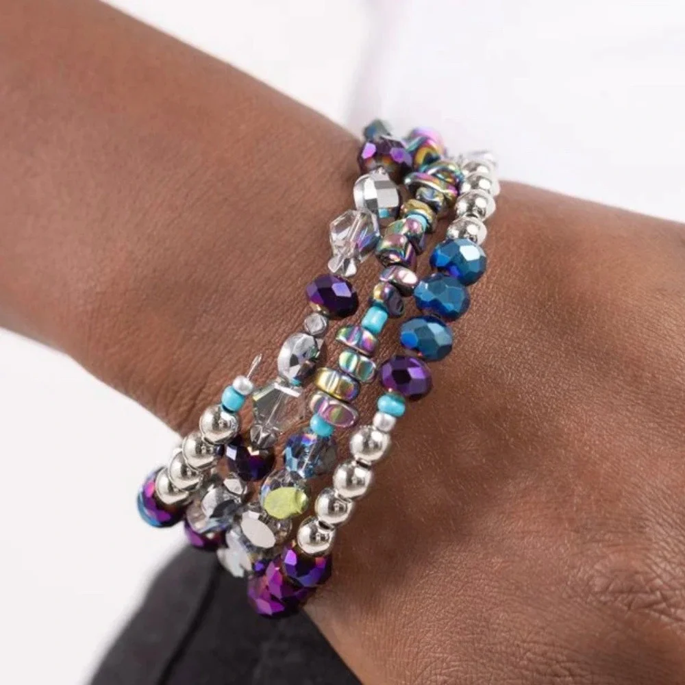Paparazzi Set of 2 and Beaded‎ Bracelets NWT